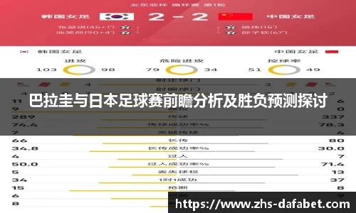 巴拉圭与日本足球赛前瞻分析及胜负预测探讨